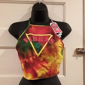 NWT Tye dye Guess Crop top ( XS )